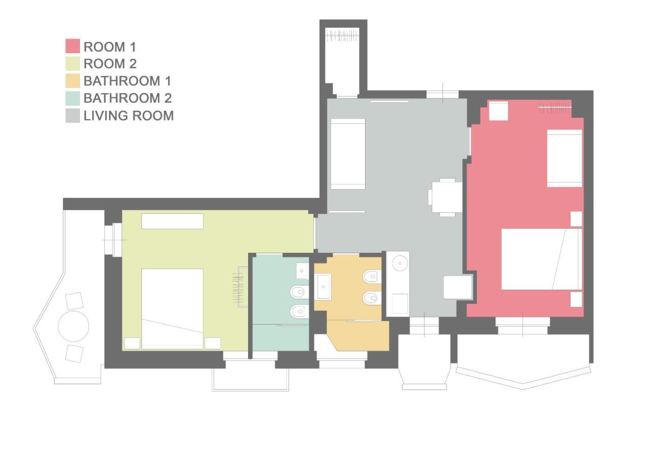 Vintage Cipro Apartment Рим Экстерьер фото